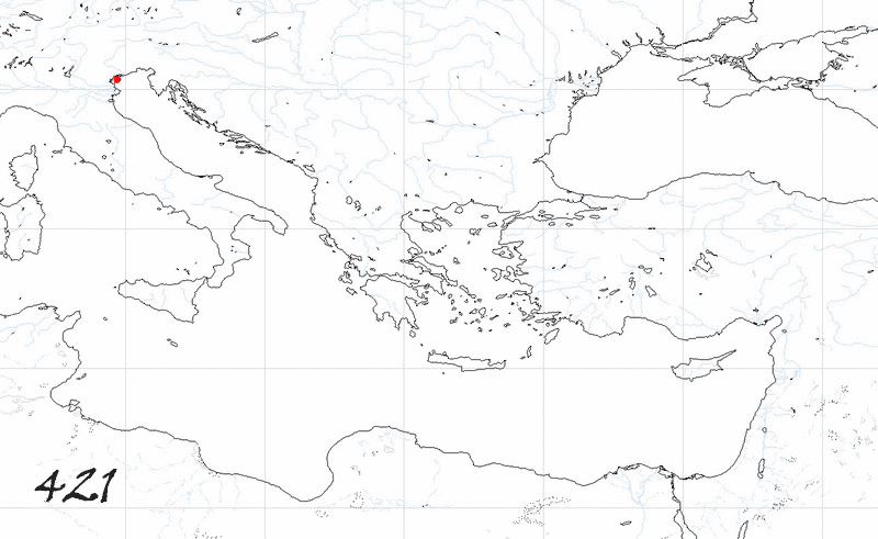 Storia di Venezia, Evoluzione Territoriale della Repubblica di Venezia, anno 421