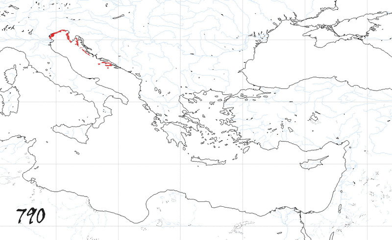 Storia di Venezia, Evoluzione Territoriale della Repubblica di Venezia, anno 790