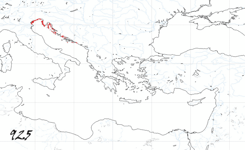 Storia di Venezia, Evoluzione Territoriale della Repubblica di Venezia, anno 925