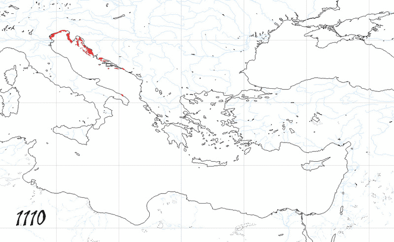 Storia di Venezia, Evoluzione Territoriale della Repubblica di Venezia, anno 1110