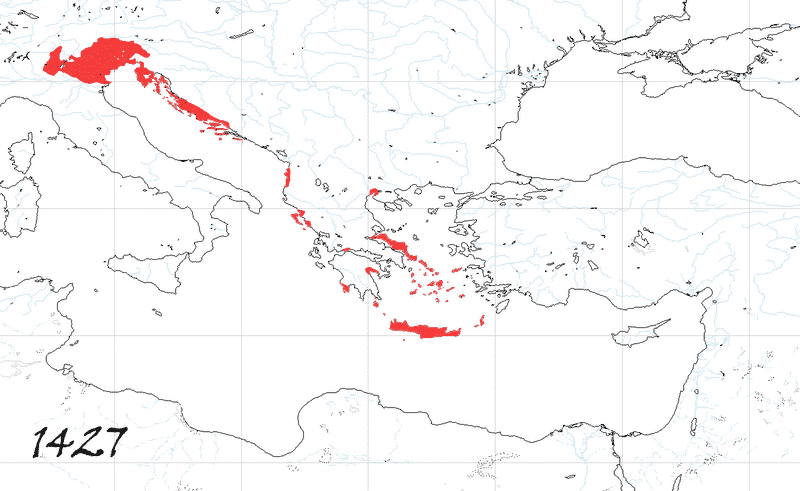 Storia di Venezia - Evoluzione Territoriale della Repubblica di Venezia, anno 1427