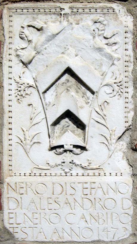 Storia di Venezia - Stemma di Podestà Del Nero 1473 sul Palazzo Pretorio, Firenze