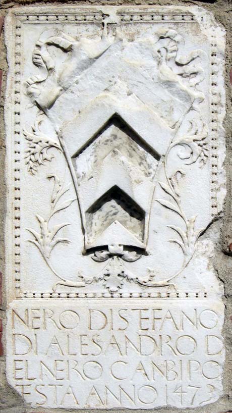 Storia di Venezia - Stemma di Podest&agrave; Del Nero 1473 sul Palazzo Pretorio, Firenze