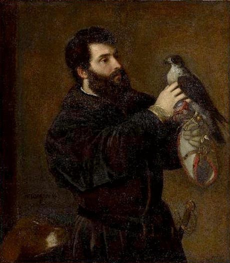 Storia di Venezia - Tiziano Vecellio, Giorgio Cornaro con un falcone