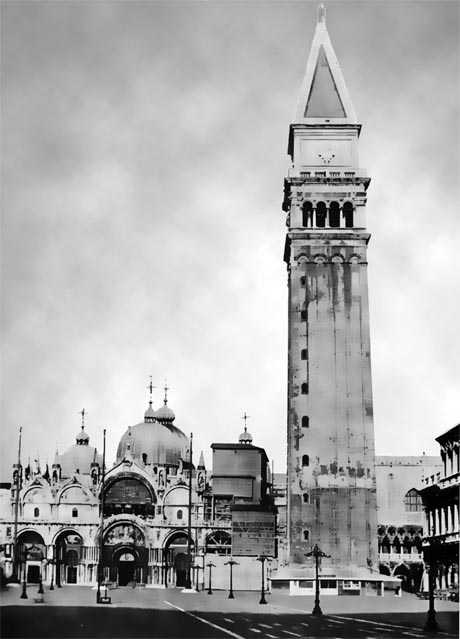 Storia di Venezia, Il Campanile di San Marco a Venezia prima del 1873